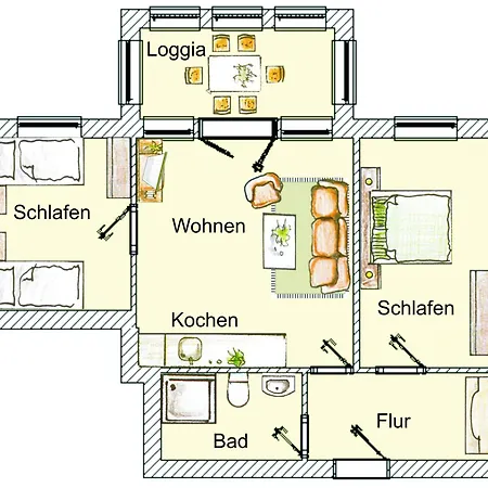 Brise Haus Odin App 08 Lägenhet *